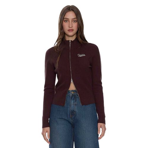 Thrills Final Call Zip Knit Sweater